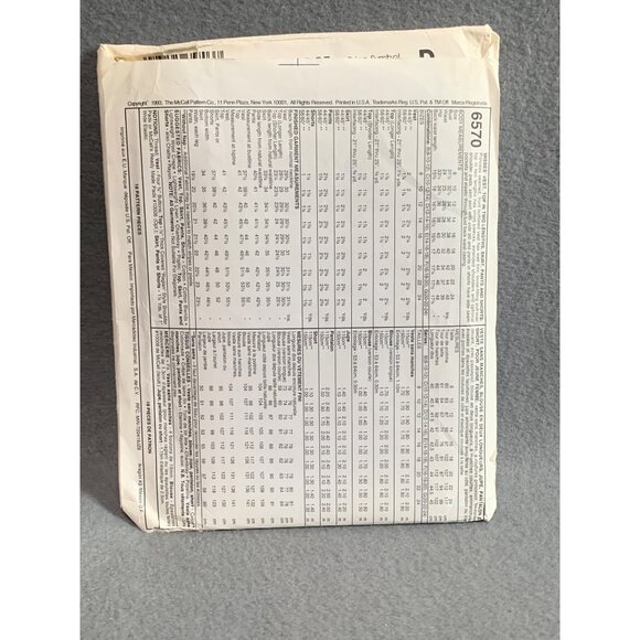 McCalls Pattern 6570 Misses Shirt Vest Skirt Pant Short Size 12-14-16 uncut - Picture 2 of 2